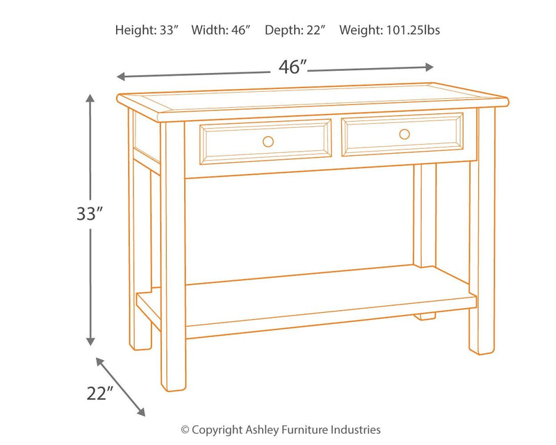 Bolanburg - Sofa Table - JaxCo Furniture