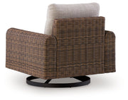 Dolan Creek - Swivel Lounge With Cushion - Gray / Brown - JaxCo Furniture
