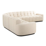 Roman - L-Shaped Sectional - Beige - JaxCo Furniture