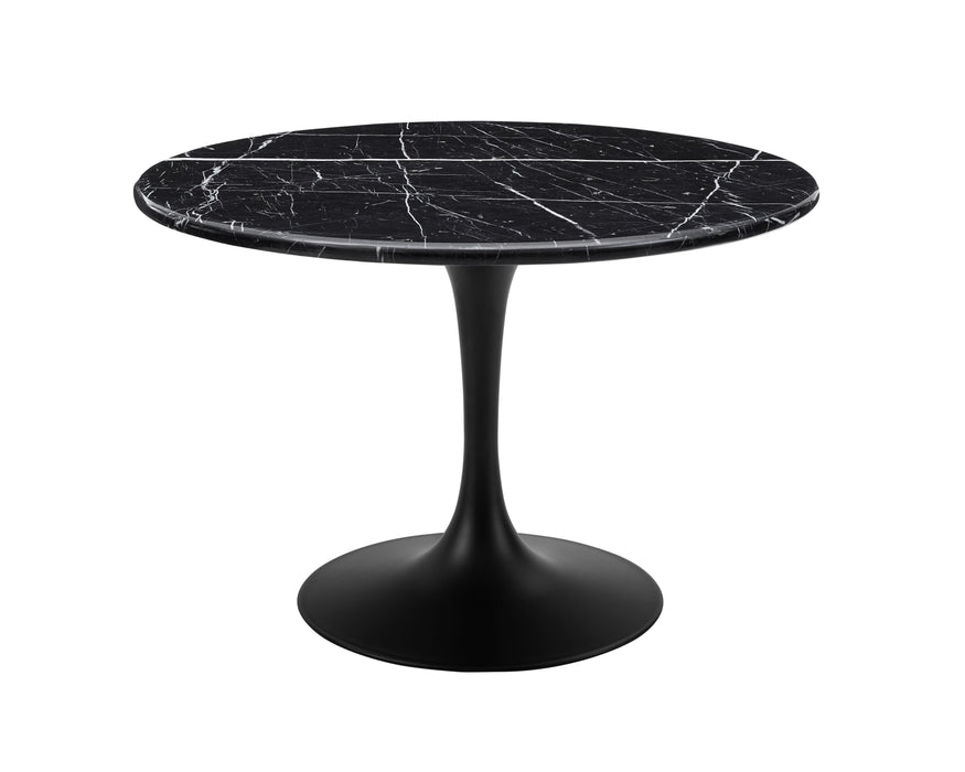 Colfax - Black Marquina Marble Dining Set - JaxCo Furniture