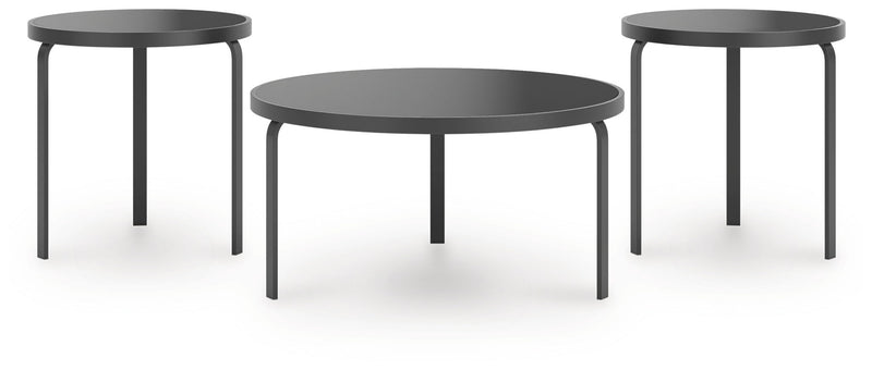 Dorylin - Black - Occasional Table Set (Set of 3) - JaxCo Furniture