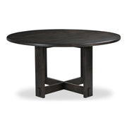 Glenn - Round Dining Table - Dark Brown - JaxCo Furniture