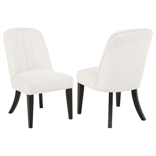 Leandro - Upholstered Dining Side Chair (Set of 2) - Cream - JaxCo Furniture