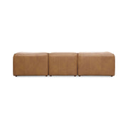 Form - Classic L Modular Leather Sectional - Light Brown - JaxCo Furniture