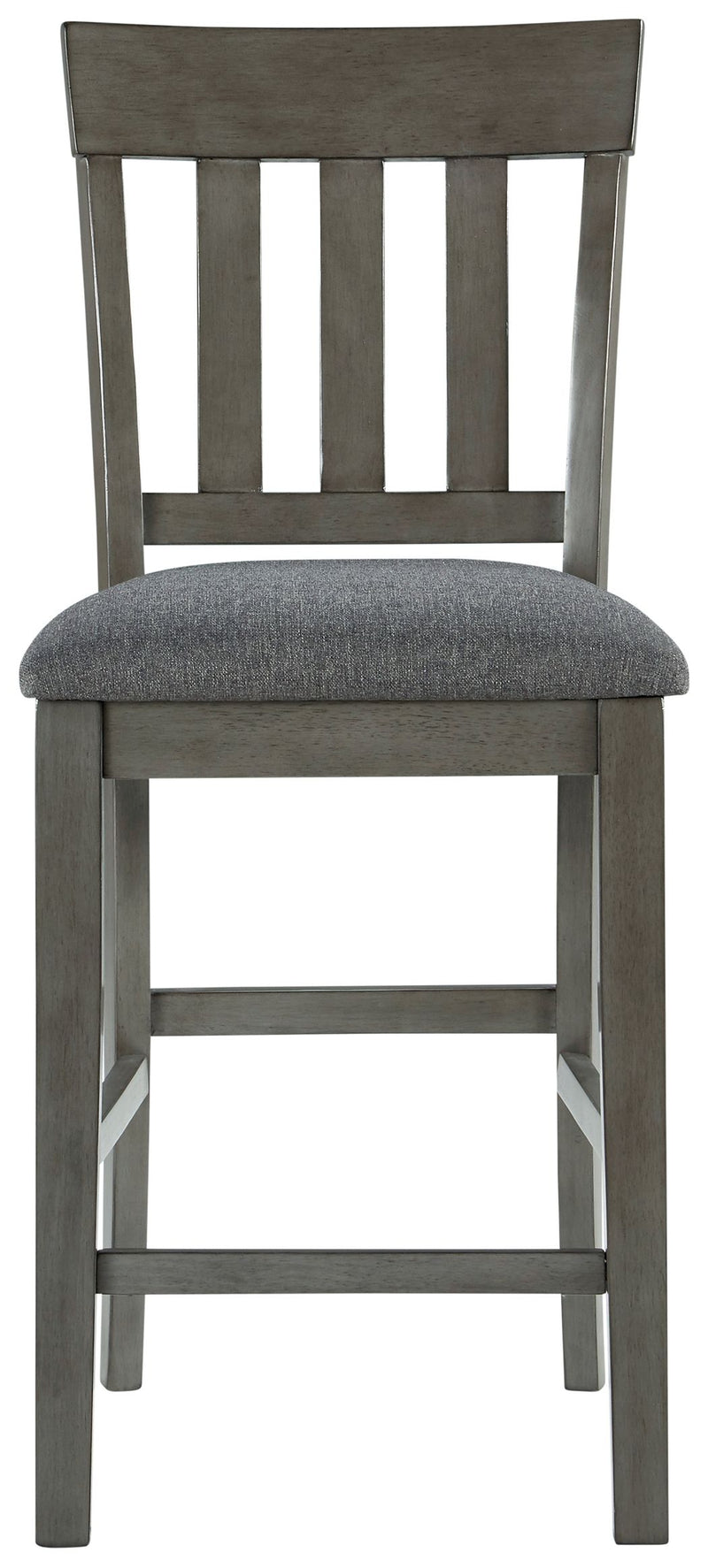 Hallanden - Black / Gray - Upholstered Barstool (Set of 2) - JaxCo Furniture