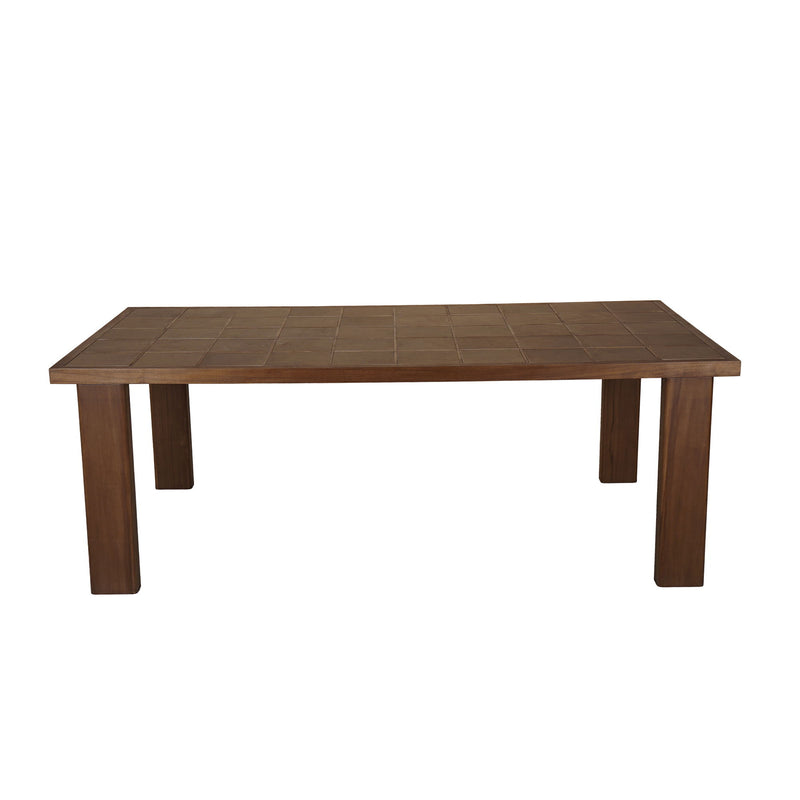 Marina - Outdoor Ceramic Dining Table - Dark Brown - JaxCo Furniture