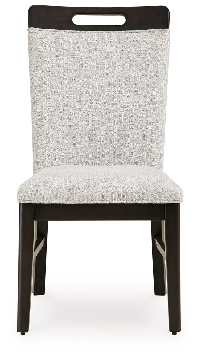 Neymorton - Light Gray / Brown - Dining Upholstered Side Chair (Set of 2) - JaxCo Furniture