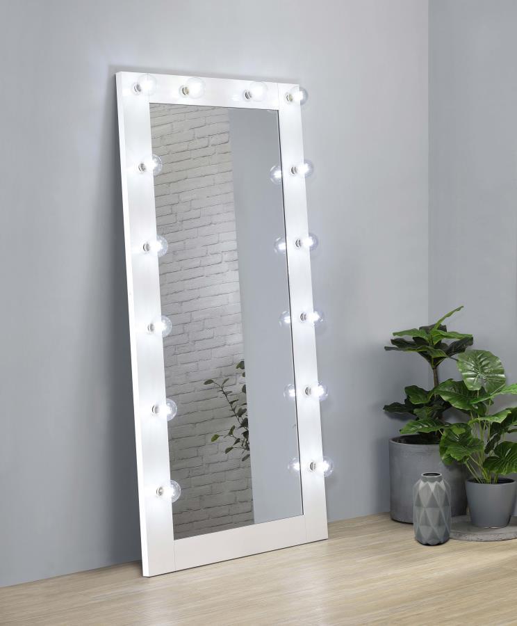 Zayan - Length Floor Mirror With Lighting - JaxCo Furniture