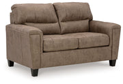 Navi - Fossil - Loveseat - JaxCo Furniture
