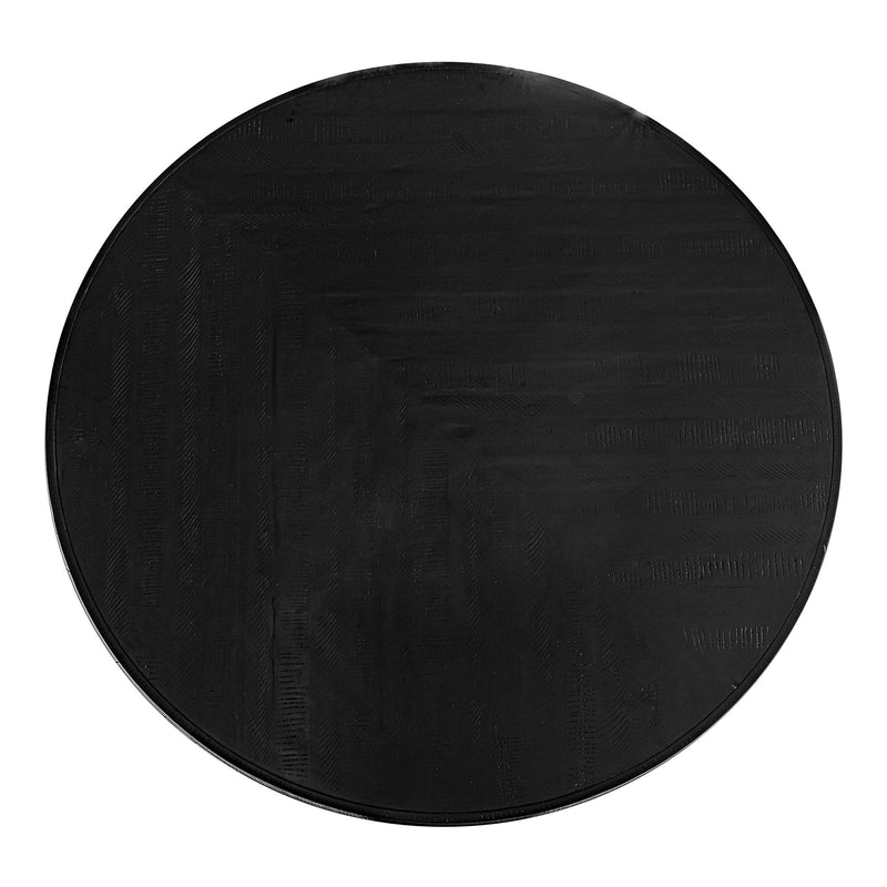Parq - Acacia Round Dining Table - Black - JaxCo Furniture
