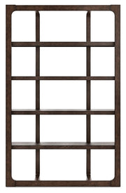 Breckington - Dark Brown - Bookcase - JaxCo Furniture