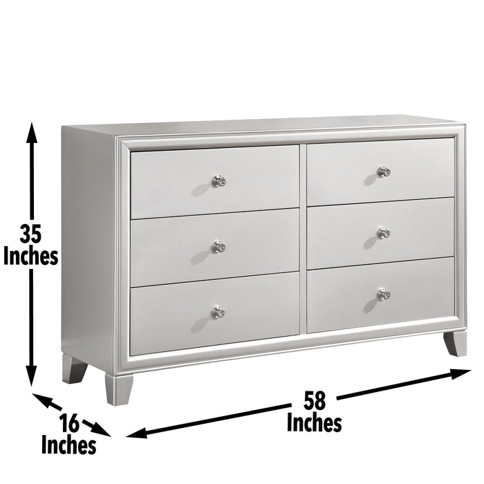 Omni - Dresser - Pearl Silver - JaxCo Furniture