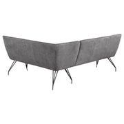 Dodson - Fabric Upholstered L-Shaped Nook Dining Bench - JaxCo Furniture