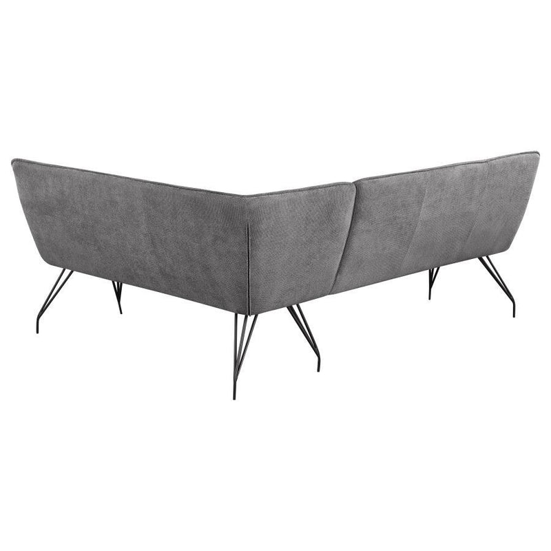 Dodson - Fabric Upholstered L-Shaped Nook Dining Bench - JaxCo Furniture