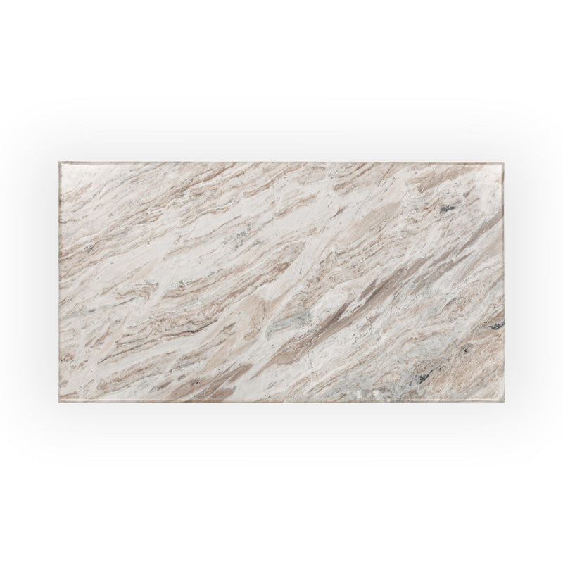 Bowman - Marble Rectangular Coffee Table - Rusty Gray - JaxCo Furniture