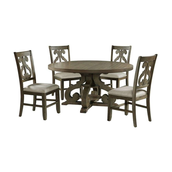 Stone - Round Dining Set - JaxCo Furniture