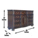 Monte Carlo - Dresser - Dark Brown - JaxCo Furniture