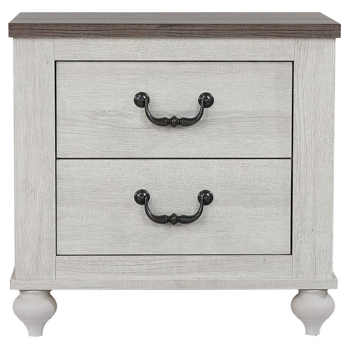 Stillwood - 2-Drawer Nightstand - Vintage Linen - JaxCo Furniture