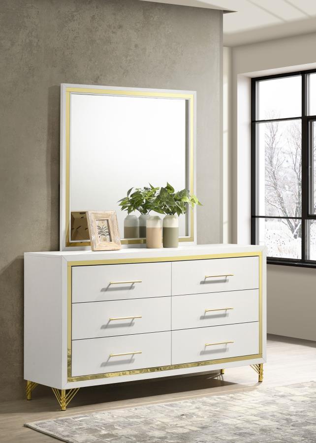 Lucia - 6-Drawer Dresser - JaxCo Furniture