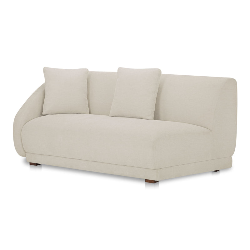 Fraser - Left Arm Facing Sofa - Off White - JaxCo Furniture
