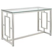 Merced - Glass Top Metal Table - JaxCo Furniture