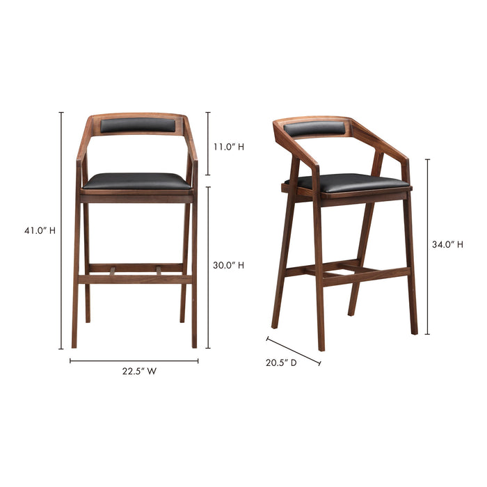 Padma - Barstool - Black - JaxCo Furniture