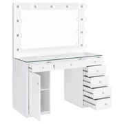 Acena - 7-Drawer Vanity Set With Lighting - JaxCo Furniture