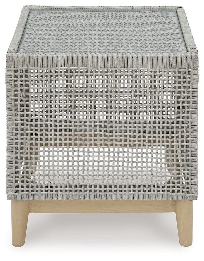Seton Creek - Gray - Square End Table - JaxCo Furniture