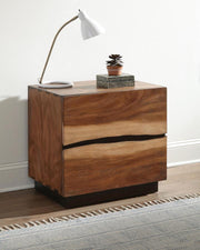 Winslow - 2-Drawer Nightstand - Smokey Walnut - JaxCo Furniture
