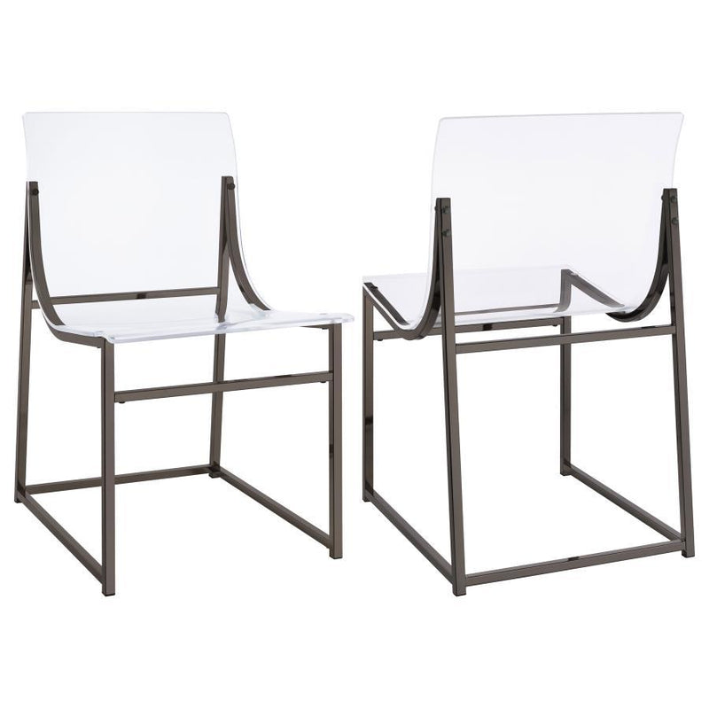 Adino - Acrylic Dining Side Chair (Set of 2) - JaxCo Furniture