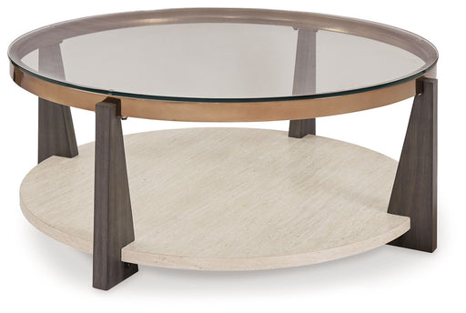 Frazwa - Multi - Round Cocktail Table - JaxCo Furniture