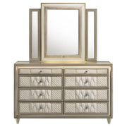 Lorient - 8-Drawer LED Bedroom Dresser Cabinet - JaxCo Furniture