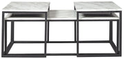 Donnesta - Gray / Black - Occasional Table Set (Set of 3) - JaxCo Furniture