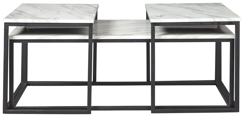 Donnesta - Gray / Black - Occasional Table Set (Set of 3) - JaxCo Furniture