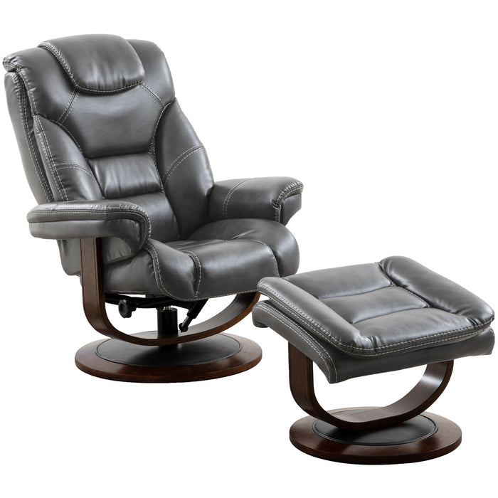 Monarch - Manual Reclining Swivel Chair and Ottoman