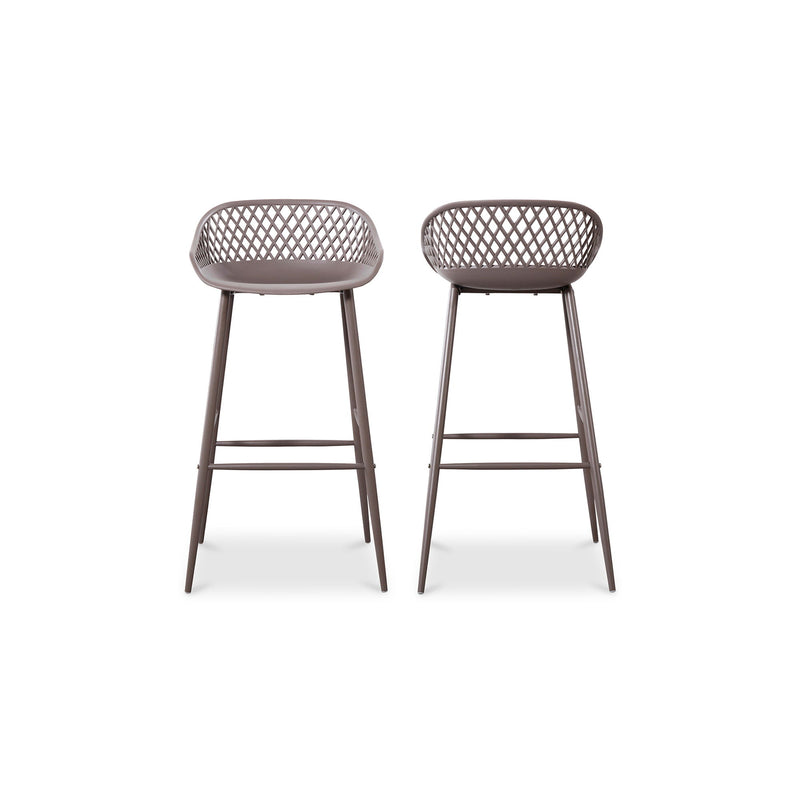 Piazza - Outdoor Barstool (Set of 2) - Gray - JaxCo Furniture