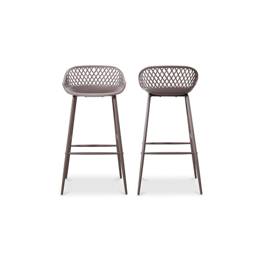 Piazza - Outdoor Barstool (Set of 2) - Gray - JaxCo Furniture