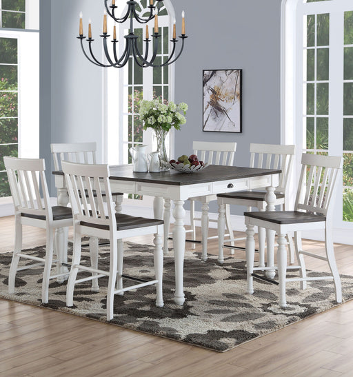 Joanna - 5 Piece Counter Dining Set - White - JaxCo Furniture