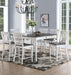 Joanna - 5 Piece Counter Dining Set - White - JaxCo Furniture