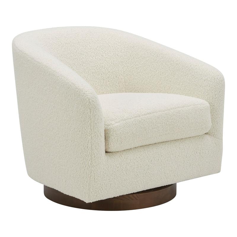 Oscy - Swivel Chair - White - JaxCo Furniture