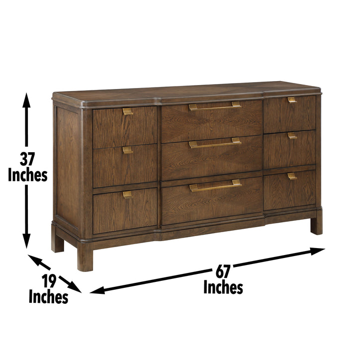 Milan - Dresser - Dark Brown - JaxCo Furniture