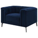 Chalet - Upholstered Tuxedo Arm Tufted Chair - Blue - JaxCo Furniture