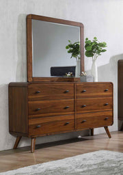 Robyn - 6-Drawer Bedroom Dresser And Mirror - JaxCo Furniture