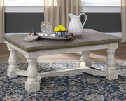 Havalance - Gray / White - Rectangular Cocktail Table - JaxCo Furniture