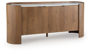 Fitzroy - Brown / White - Accent Cabinet - JaxCo Furniture