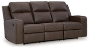 Lavenhorne - Granite - Rec Sofa W/Drop Down Table - JaxCo Furniture