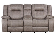 Blake - Reclining Console Loveseat - Desert Taupe - JaxCo Furniture