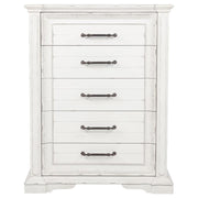 Mckinney - 5-Drawer Bedroom Chest Of Drawers - Vintage White - JaxCo Furniture