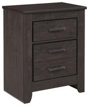 Brinxton - Charcoal - Two Drawer Night Stand - JaxCo Furniture