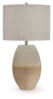 Linas - Cream / Beige - Metal Table Lamp - JaxCo Furniture